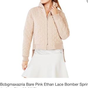 NWT BCBGmaxazria Ethan lace bomber size XXS